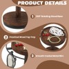 Kazheon 360° Rotating Sunglasses Organizer with Wood Tray and Base,Glasses