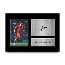 HWC Trading A4 Dominik Szoboszlai Liverpool Gifts Printed Signed Autograph Picture for Football Fans and Supporters - A4
