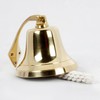 5" Solid Brass Wall Mounted Bell Nautical Ships Bell Hanging