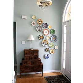 Flatirons Disc - Invisible English Disc - Adhesive Plate Hanger Set-｜2"｜ 3"｜4"｜- Variety Pack- 5 of Each Size- (15 Pack)