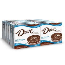 Dove Milk Chocolate Pudding Mix 3.34 Oz Pack Of 12 Easy To Make Dessert Mix