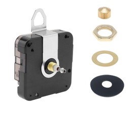 MovFlax Quartz Clock Movement Replacement Set, Thread Length 18mm Thread 8mm I Axis Shaft Clock Parts Suitable for Wall Clock Without Second Hand Motor Repair Parts and DIY