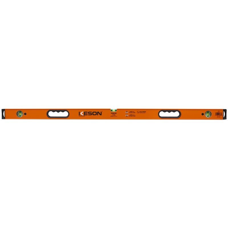 Keson LKB48 Aluminum Box Beam Level with 3 20% Magnified