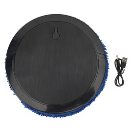 Floor Mopping Robot Low Noise Intelligent Avoid Obstacles Wet Dry Dual Use Floor Mopping Machine for Home Black