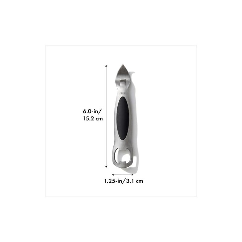 OXO SteeL - Abridor de botellas y latas de acero