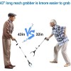43 inch Extra Long Grabber Tool,Foldable Pick Up Stick with