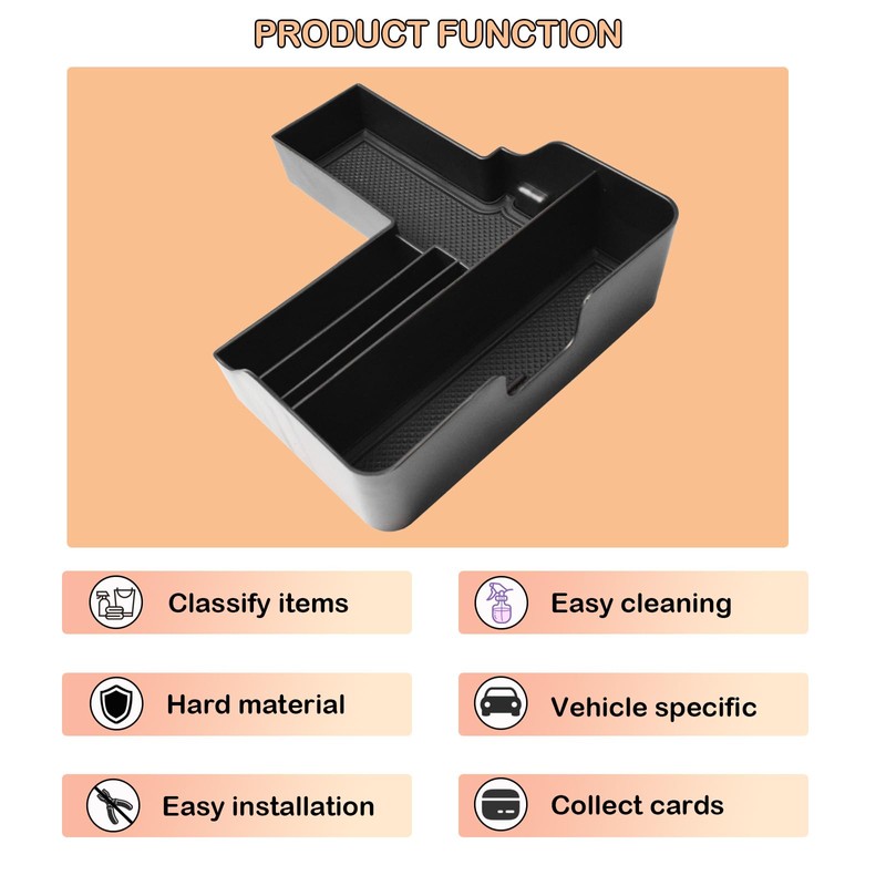 TACOBRO Center Console Tray Compatible with Ford Explorer 2020 2021