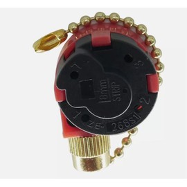 QRCamule 4wire 3-Speed Pull Chain Ceiling Fan Switch for Zing Ear LJY-280A, Manual, Touch Control, 250VAC, 3-Way, Flush Mount, Metal Contact, UL Certified