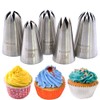 Tumtanm 5 Pack Extra Large Piping Nozzles, 1B 1C 1E