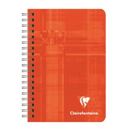 Clairefontaine 68592C - Pack of 10 Spiral Bound Notebooks, 9 x 14 cm, Squared, 90 g, 50 Sheets, Assorted Colours, 1 Pack