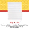 School Smart Skip-A-Line Ruled Composition Book, Grade 2, Blue, 48