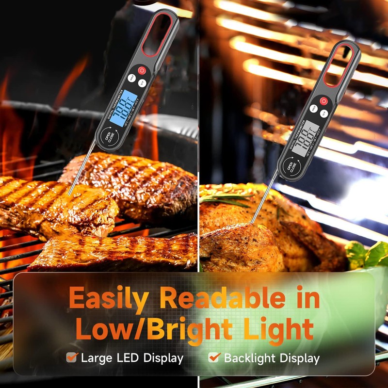 DigiProbe Instant Read Meat Thermometer for Grill and Air Fryers