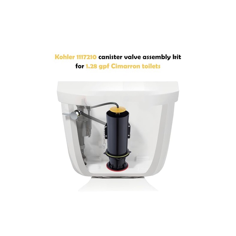 Canister Flush Valve Replacement for Kohler 1117210, 3" Canister with
