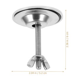Uonlytech 2 Piezas Tapa del Orificio del Tapón del Grifo Tapón del Agujero del Lavabo Tapa De Agujero De Metal Desagüe del Fregadero De La Cocina Jabón Acero Inoxidable Placa De Orificio