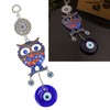 Blue Eye Owl Keychain Good Luck Beautiful Blessing Amulet Car