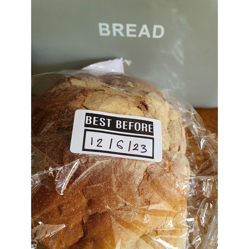 EJI Labels. 200 Best Before Stickers. Date Labels for Food.
