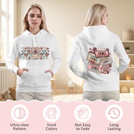 12 Sheets Western Cowgirl Cowboy DTF Transfers Ready to Press, Western Cowgirl Iron on Transfers for T-Shirts Heat Transfer Vinyl, Iron on Decals Transfers Stickers for Clothes Bag Pillow Crafts