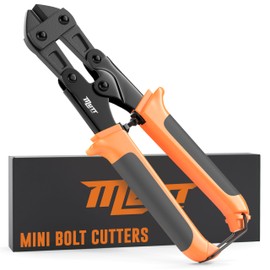 Mutt Tools 8" Mini Bolt Cutters – Heavy Duty CrMo Wire and Fence Cutter for Chain Link, Nails, Wire and Hooks – Compact Hook Cutter for Pros and DIY