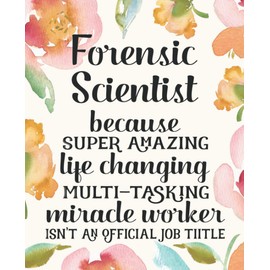 Forensic Scientist Gifts: Funny Thank You Appreciation Present for Women Friends, Family or Coworkers