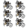 STARPY 6 Pack Polished Chrome Door Knobs with Square Rosette,