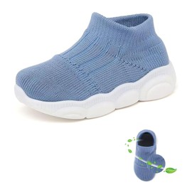 Zapatos Calcetín para Bebe, Zapatos Antideslizantes Bebe de Silicona,Zapatos de bebé suaves, cómodos y transpirables,Adecuado para bebés y niños pequeños de 6 a 48 meses (Azul, Bebé, 13.5 cm, Medición, Sistema tallas calzado JP)