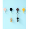 5Pcs Decorative Self-Adhesive Wall Hooks Cute Utility Hooks,Key Hooks for