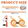 Pack of 2 Paddle Ropes, 1 Piece Whistle, Elastic Safety