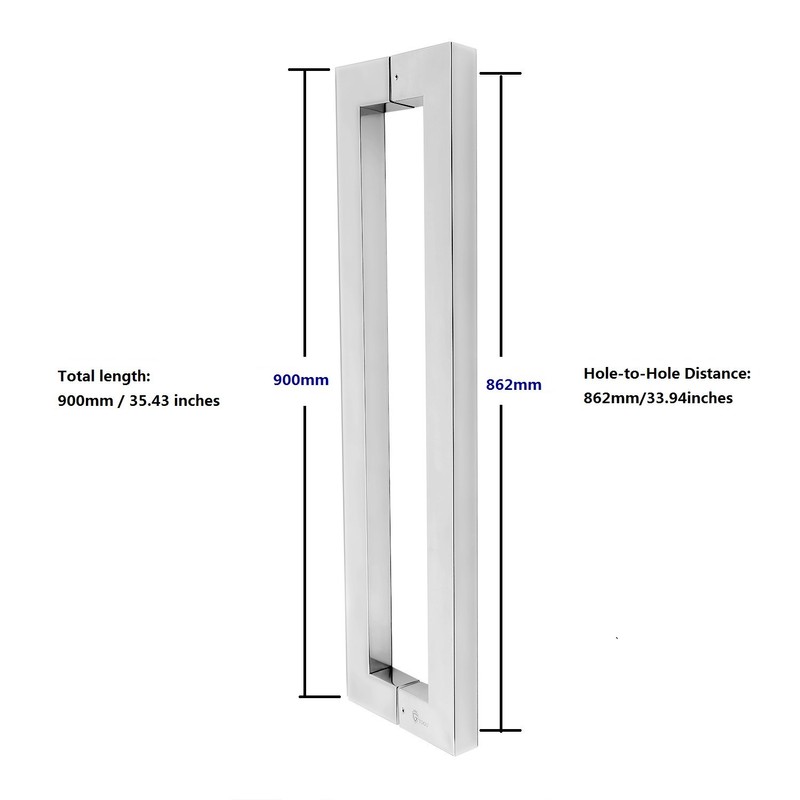 TOGU TG-6013 36 inches Solid Standoffs Heavy-Duty Commercial Grade-304 Stainless
