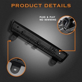 Cxdar Third 3rd Brake Light LED for 2000-2006 Chevy Suburban Tahoe, High Mount Rear Brake Lights Assembly for 00-06 GMC Yukon, Waterproof Center Cab Cargo Lamp Stop Light