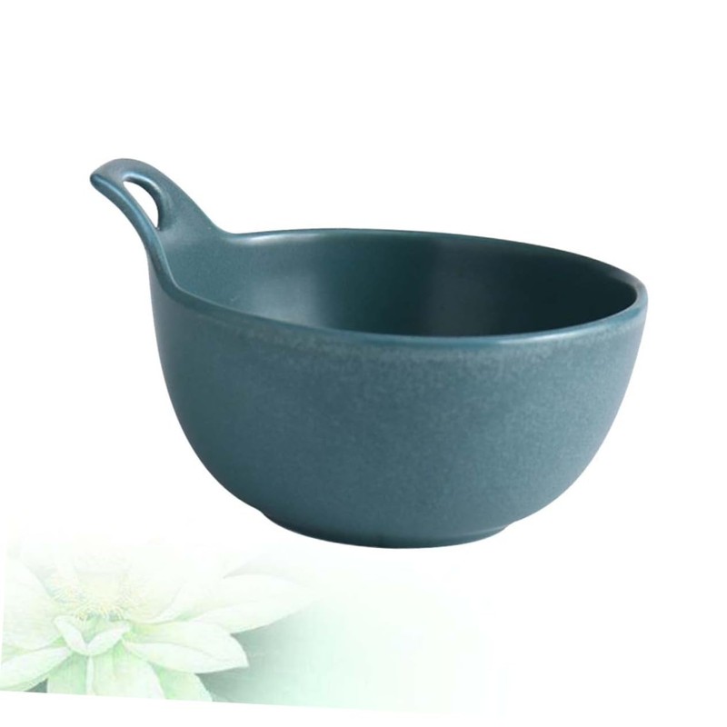 KICHOUSE Portable Stylish Ceramic Salad Bowl Kitchen Bowl for Salad