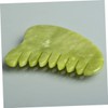 Outanaya Multi-functional Jade Comb Massage Tool Scalp Brush Gua Sha