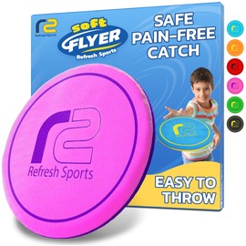 Soft Flying Disc for Kids - Best Girl Toys Age 4 & Up - Engaging Toy for 7 Year Old Girl Birthday Gifts - Stocking Stuffers for Girls All Ages - Fun Sports Toy & Party Favors & Outdoor Toys Age 6-8