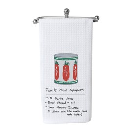 WCGXKO TV Show Kitchen Towel Family Meal Spaghettin Kitchen Towel Housewarming Gift for Women Hostess (Family Meal Towel CA)
