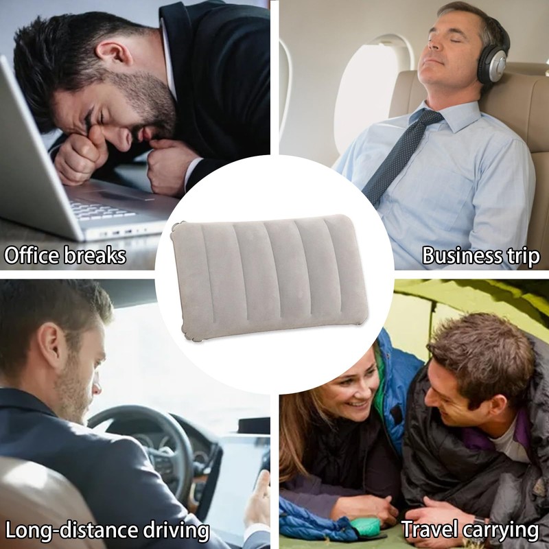Anseom 4 Pcs Inflatable Pillows for Camping and Travel Ultralight