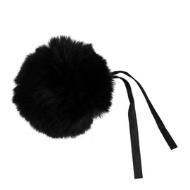 Trimits Faux Fur Pom Pom Medium 6cm Assorted Colours Black