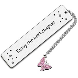 AMZQ Graduation Gifts for Her Class of 2024 High School Student Coming-of-Age Birthday Gifts for Daughter Coworker Promotion Going Away Presents Enjoy The Next Chapter Bookmark for Book Lover