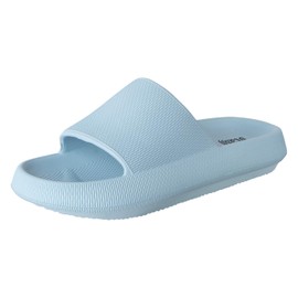 Brash Women's Light Blue Peekay Cloud Slide Sandal 8 Medium