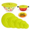 5Pcs/Set Multifunctional Bowl Lid Food Grade Silicone Vacuum Sealing Cover