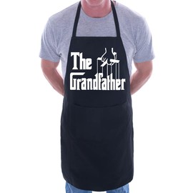 Print4U The Grandfather BBQ Cooking Funny Novelty Apron Black