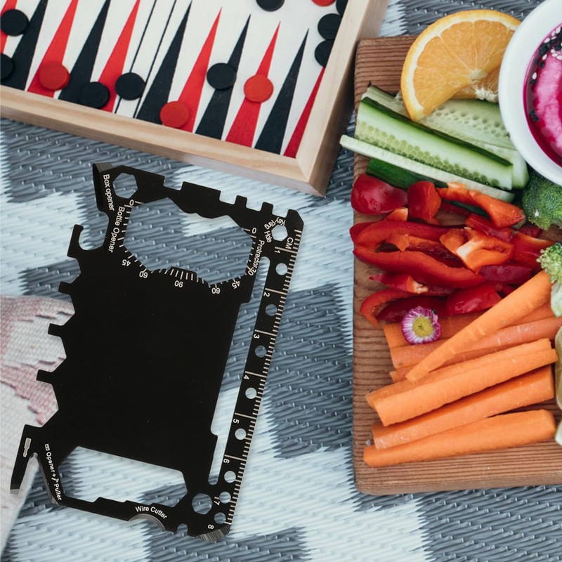 Rumyve 46 in 1 Multi-Tool Card,Stainless Steel Portable Gadgets,Multi-Tool Card,Outdoor