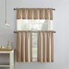 No. 918 Martine Microfiber 3-Piece Kitchen Curtain Set, 54" x