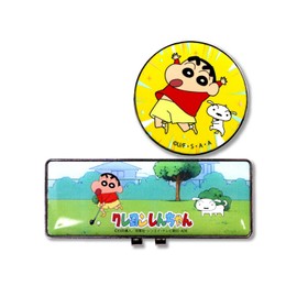 Hokushin Crayon Shin-chan Clip Marker MK435 Cresin CLMK (Yellow x Green/FF/Men's, Lady's)