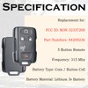 SUPALAND Keyless Entry Remote Start Control Key Fob Replacement Fits