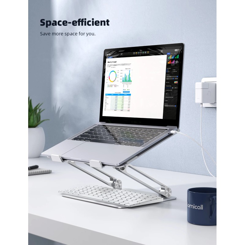 Lamicall LN09 Ergonomic Laptop Stand for Desk Adjustable Height Aluminum