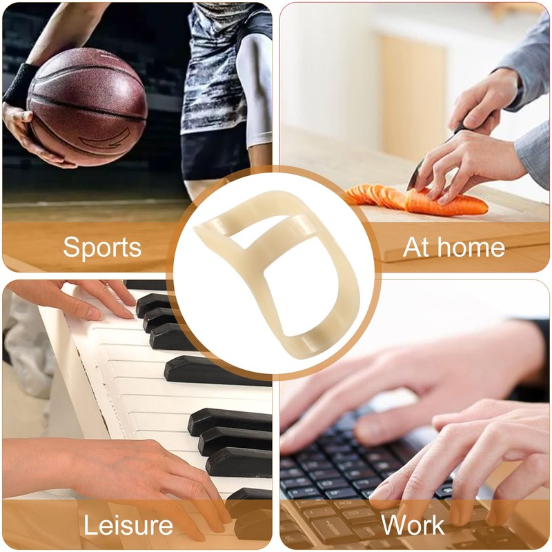 Rimoev 5 PCS Finger Splints Kit, Plastic Finger Splint Pinky,