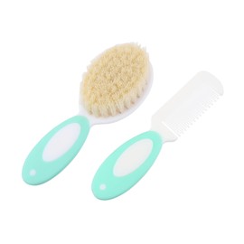 VICASKY Sets Boys and Girls Head Massage Brush Gentle Wool Bristles Boys and Girls Hair Comb Boy Girl Hair Brush Newborn Scalp Care Pcs