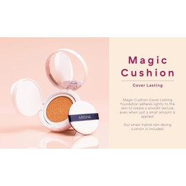 MISSHA MISSHA Magic Cushion Foundation No.23 (2 Pack) Light Beige for Bright Skin - Flawless Coverage,Dewy Finish,Easy Application for All Skin Types