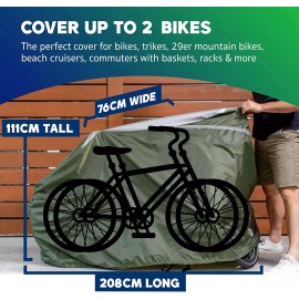 Visit the YardStash Store YardStash Bike Cover Reflective Bicycle Tarp Waterproof Bike Covers Outdoor Stor