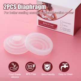 2PCS Diaphragm Compatible with Momcozy M5, Silicone Diaphragm Replacement Parts for Momcozy M5 Brest Pump, Breastfeeding Accessories Supplies