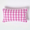 Homescapes - 100% Cotton - Block Check - Filled Cushion